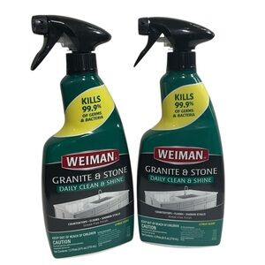 Weiman Daily Granite & Stone Cleaner Daily Clean & Shine 24 Oz Pack of 2